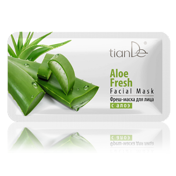 Pielęgnacja twarzy Odświeżająca maseczka do twarzy z aloesem