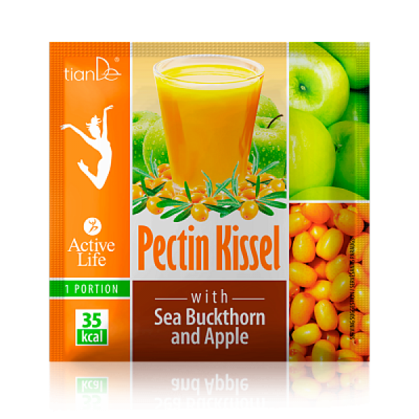 Kuchnia Kisiel pektynowy z jabłkiem i rokitnikiem