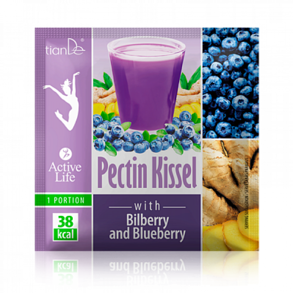 Kuchnia Kisiel pektynowy z jagodami i borówkami 