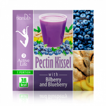 Kuchnia Kisiel pektynowy z jagodami i borówkami 