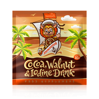 Dla dzieci Napój kakaowy z dodatkiem orzechów włoskich i jodu