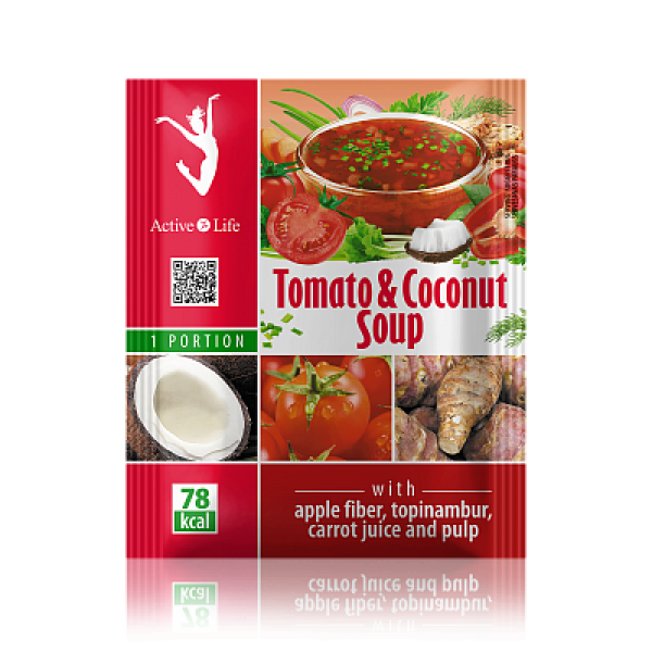 Kuchnia Zupa-krem pomidorowa z mączką kokosową