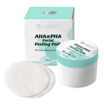 Pielęgnacja twarzy Płatki z kwasami AHA i PHA do szybkiego peelingu twarzy