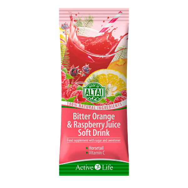 Zdrowie Napój na bazie gorzkiej pomarańczy i soku z malin